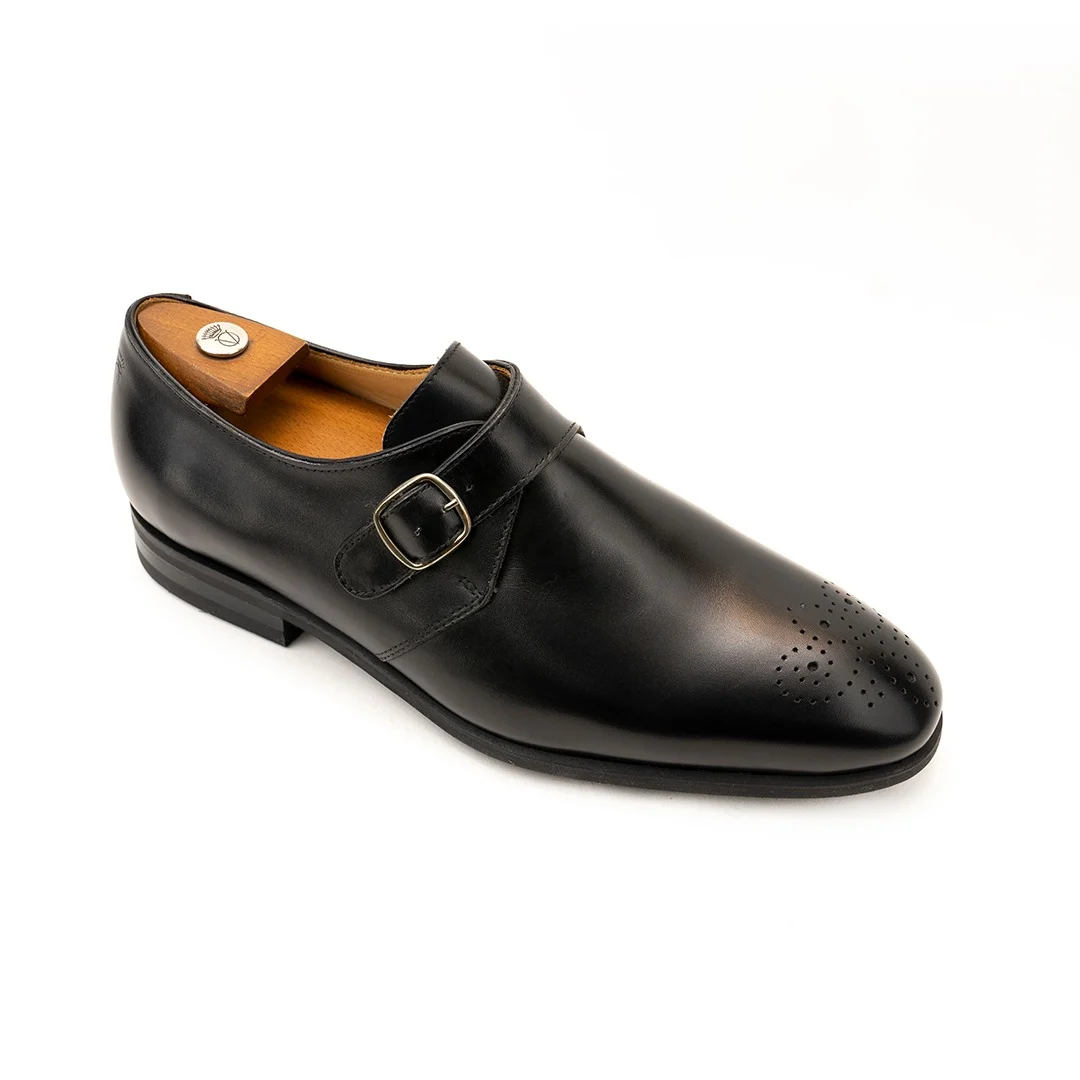 Black monk shoes