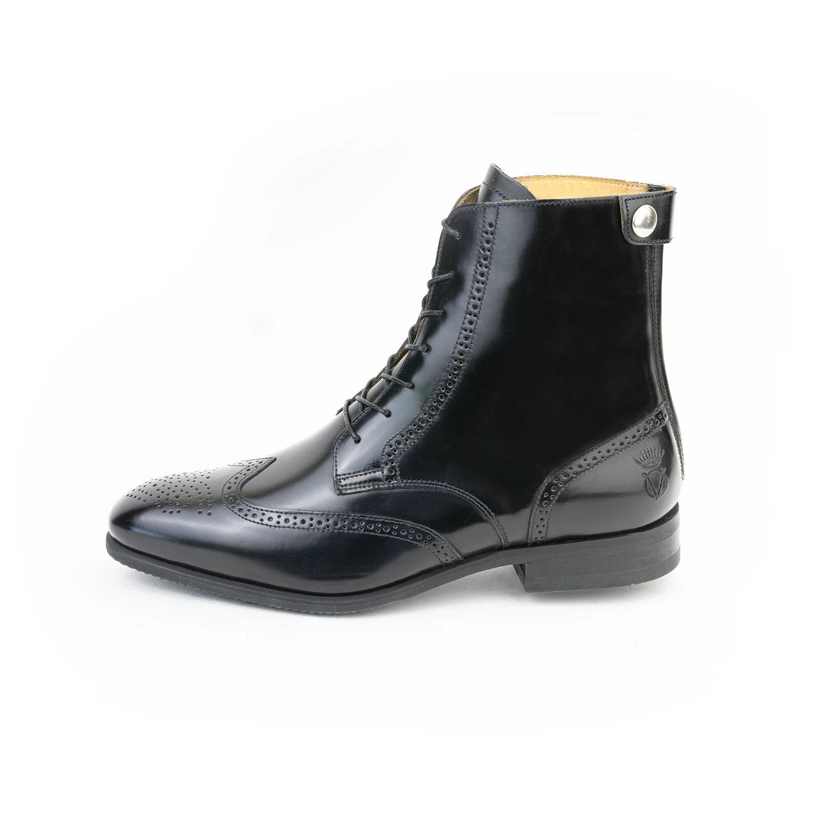 d'ornellas boots men, polished black