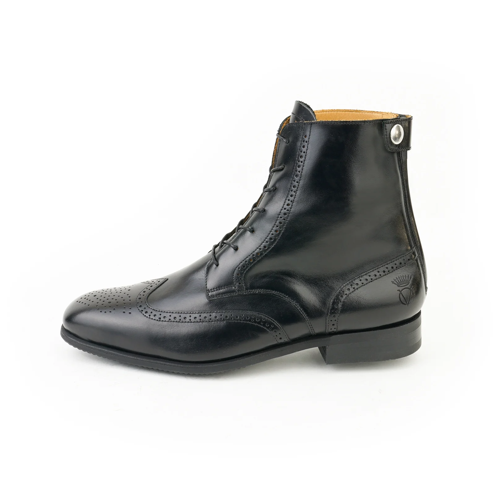 d'ornellas boots men, black leather